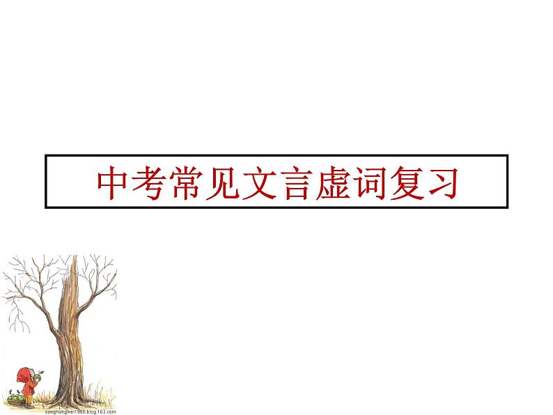 中考常见文言虚词复习课件第1页