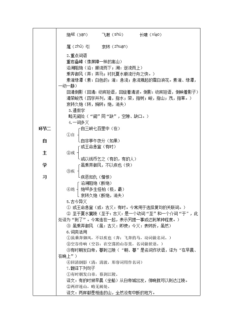 10《三峡》课件PPT+导学案+练习课件+课文朗读02