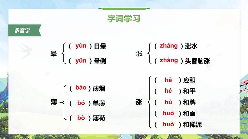 人教版语文七年级上册《春》精品教学课件08