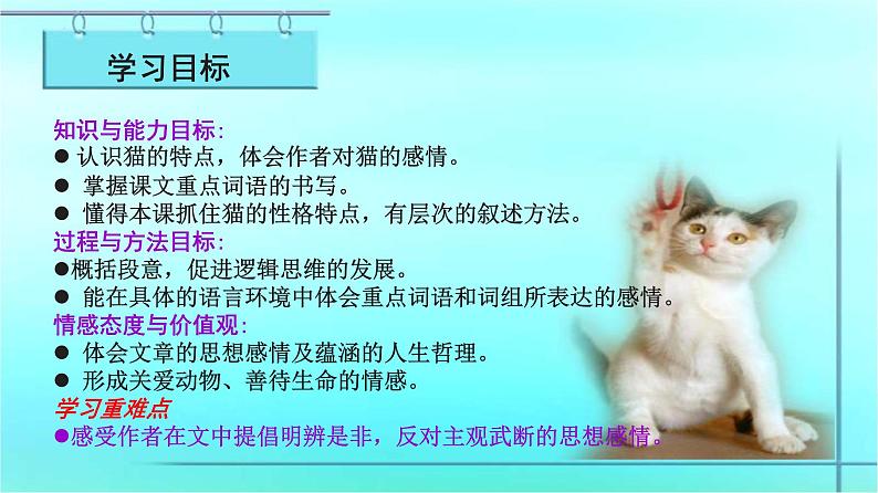 第16课《猫》课件2022—2023学年部编版语文七年级上册02