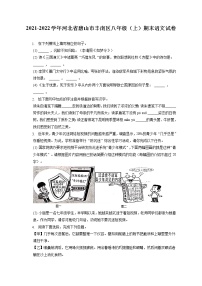 2021-2022学年河北省唐山市丰南区八年级（上）期末语文试卷(含答案解析)