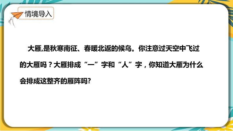 人教部编版语文八年级下册 第二单元第7课《大雁归来》课件02