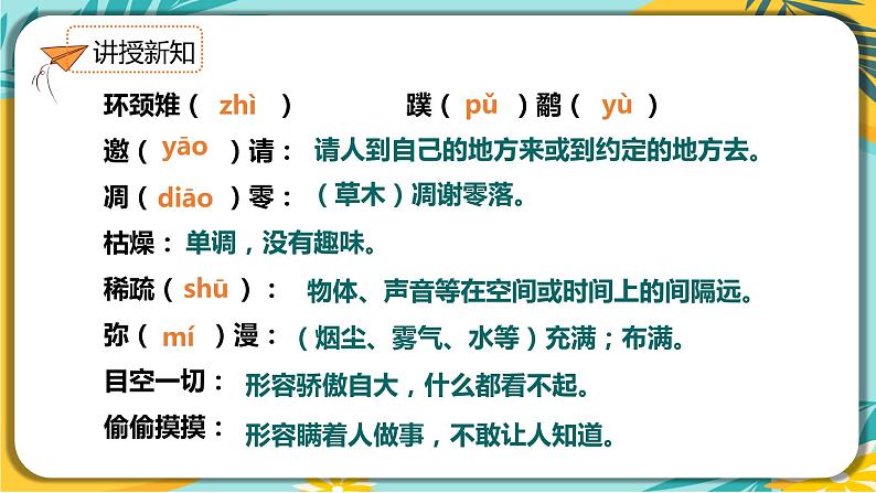 人教部编版语文八年级下册 第二单元第7课《大雁归来》课件08