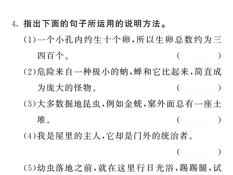 语文8上 19 蝉   习题试题课件05