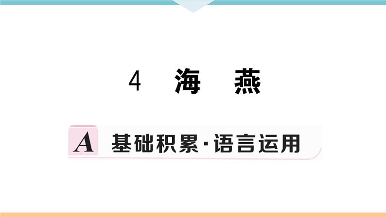 初中语文9下4 海燕习题课件01