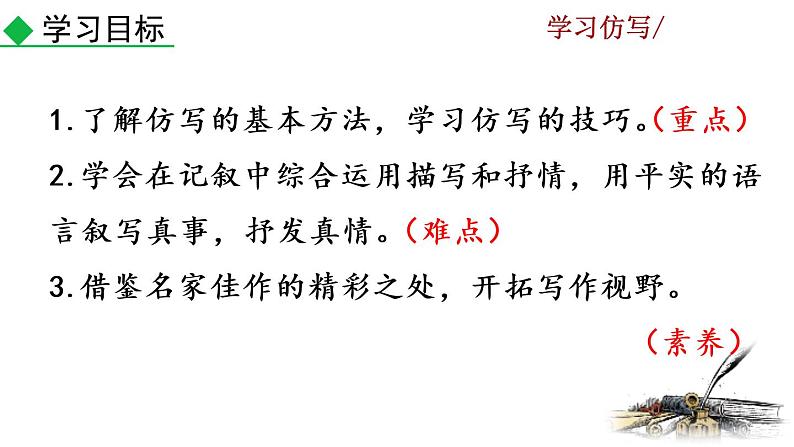 第一单元写作  学习仿写教学课件03