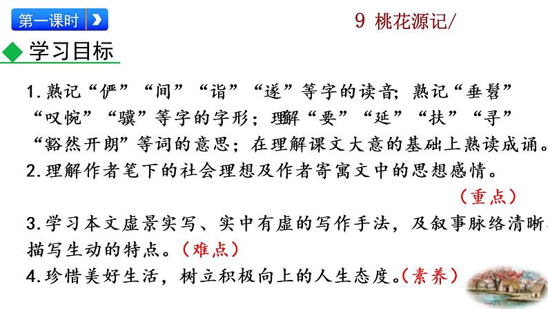 9 《桃花源记》教学课件第3页