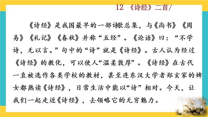 12 《诗经》二首教学课件第1页
