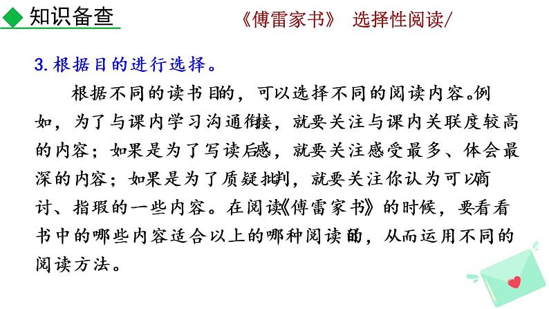 第三单元名著导读 《傅雷家书》  选择性阅读教学课件07