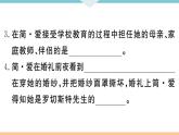 初中语文9下名著导读——《简爱》：外国小说的阅读习题课件