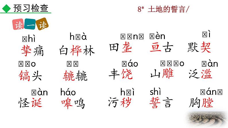 8《土地的誓言》教学课件第6页