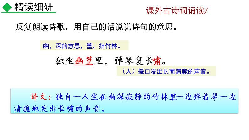 第三单元课外古诗词诵读教学课件第7页