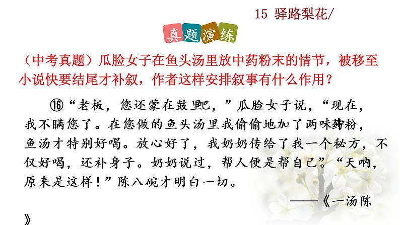 15 《驿路梨花》探究积累课件第8页