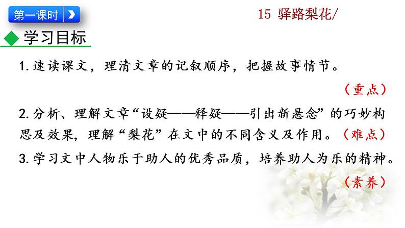 15 《驿路梨花》教学课件第3页