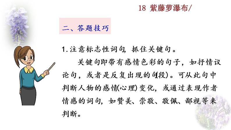 18 《紫藤萝瀑布》探究积累课件第4页