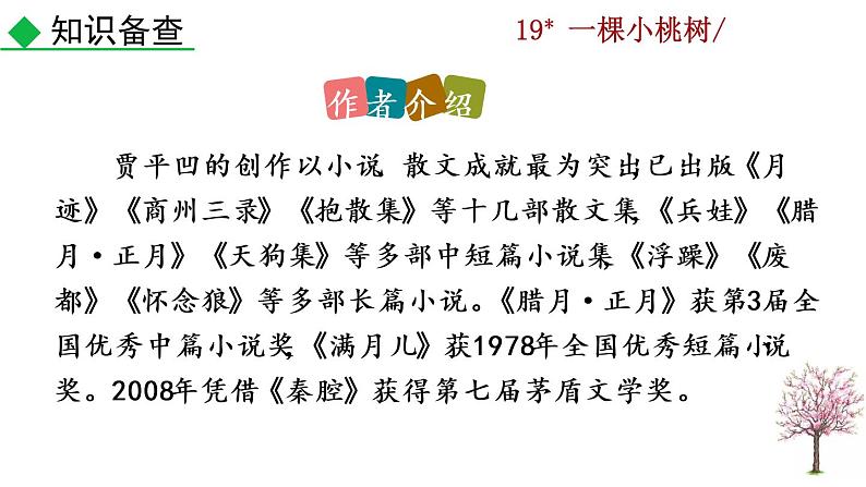 19 《一颗小桃树》教学课件05