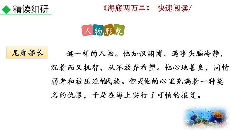 第六单元名著导读 《海底两万里》  快速阅读教学课件08
