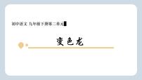 人教部编版九年级下册6 变色龙图片课件ppt