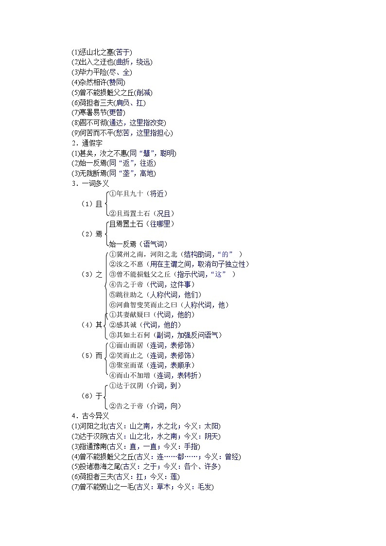 （教案word)语文八上24《愚公移山》第2页
