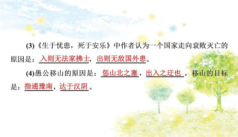 部编语文八年级上学期 周末过关练(十一)作业课件07