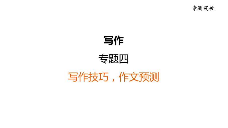 中考语文复习专题四写作技巧，作文预测课时教学课件第1页