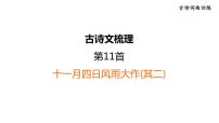 中考语文复习古诗文梳理第11首十一月四日风雨大作(其二)课后练课件