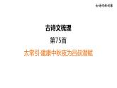 中考语文复习古诗词曲训练第75首太常引·建康中秋夜为吕叔潜赋课件