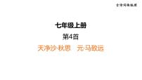 中考语文复习古诗词曲第4首天净沙·秋思课时教学课件