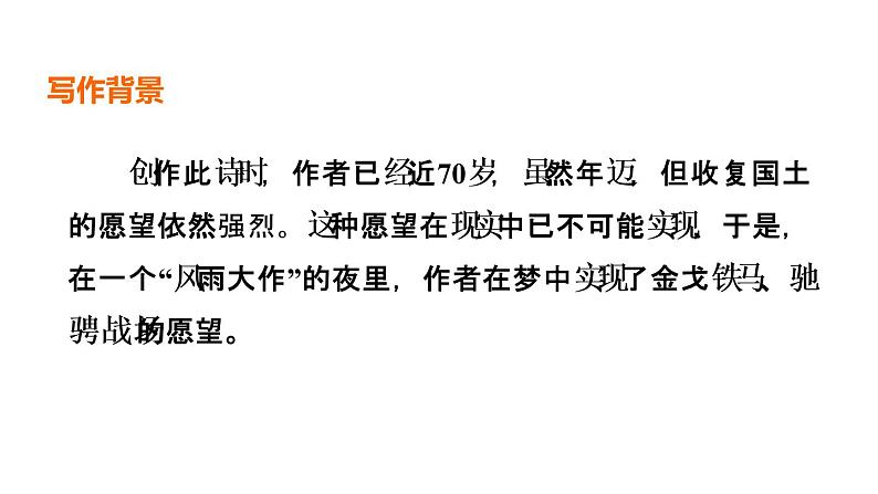 中考语文复习古诗词曲第11首十一月四日风雨大作(其二)课时教学课件第4页