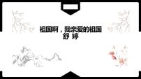 初中语文人教部编版九年级下册1 祖国啊，我亲爱的祖国优质课件ppt