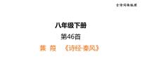 中考语文复习古诗词曲第46首蒹葭课时教学课件