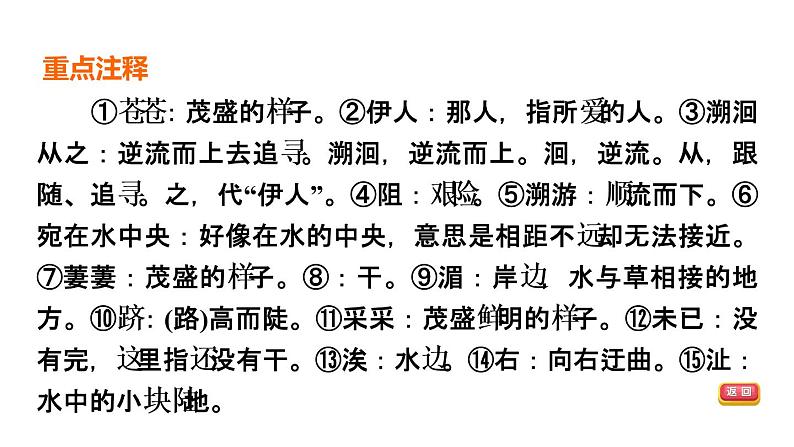 中考语文复习古诗词曲第46首蒹葭课时教学课件第6页