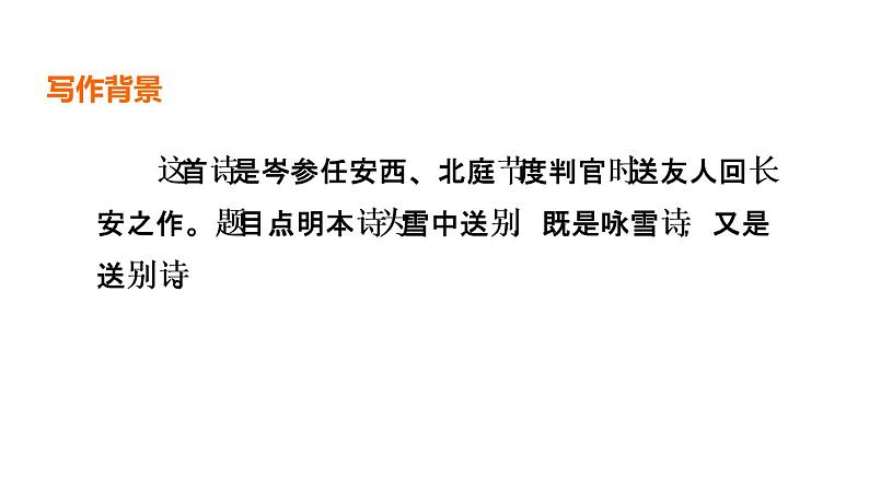 中考语文复习古诗词曲第78首白雪歌送武判官归京课时教学课件第3页