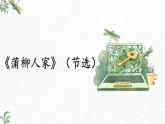 第8课《蒲柳人家》（节选）-2022-2023学年九年级语文下册同步精讲课件