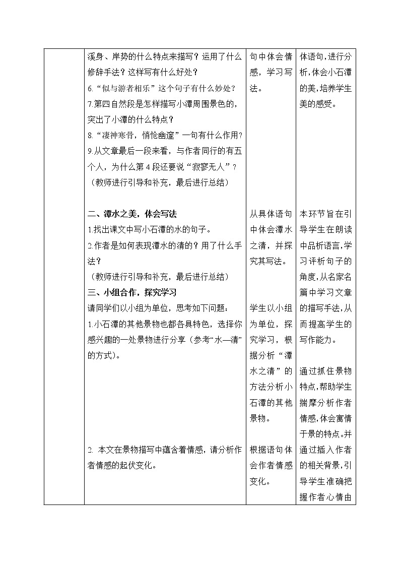 10《小石潭记》第二课时教案第2页