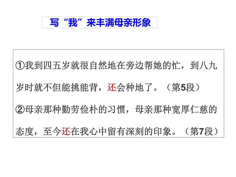 《回忆我的母亲》课件第8页