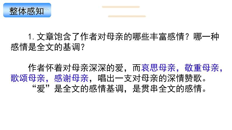 回忆我的母亲 课件06