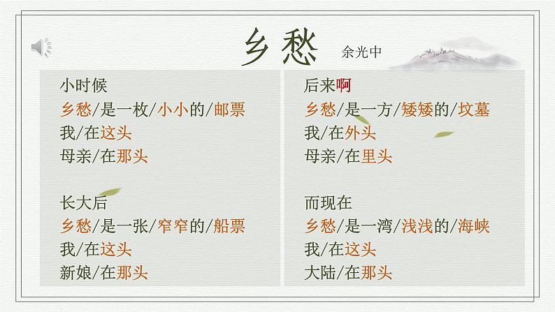 乡愁 教学课件第6页