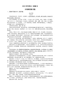 2023中考语文一轮复习：小说阅读练习题