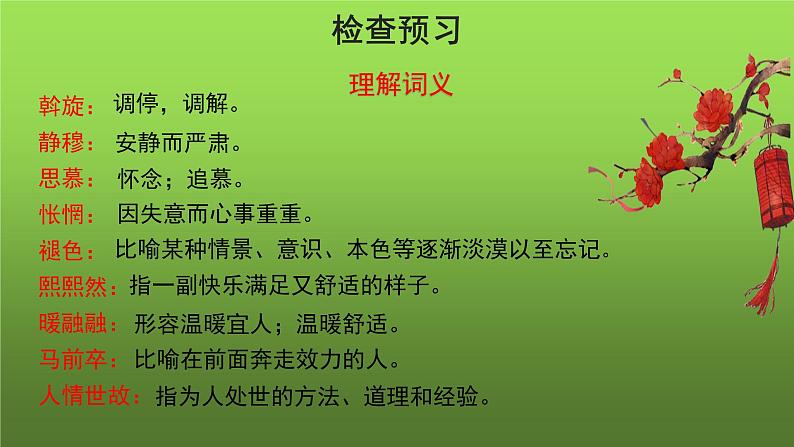 人教部编版八年级下册《灯笼》第1课时课件第7页