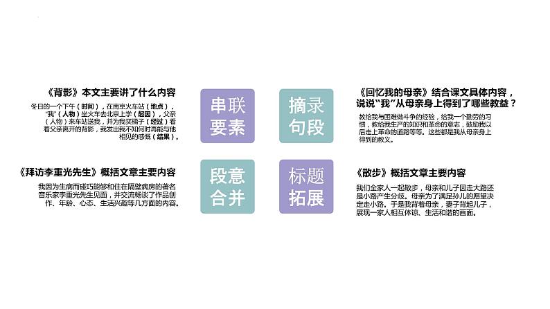 记叙文阅读内容理解与概括专题   课件  2023年中考语文一轮复习第5页