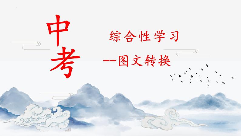 中考语文复习课件：图文转换01