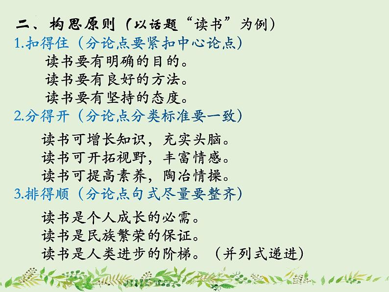 2023年中考语文二轮专题复习：议论文备考之并列结构课件第7页