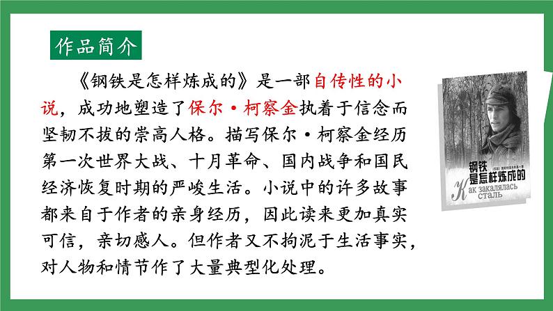 名著导读：《钢铁是怎样炼成的》3课时课件+教案+检测卷（原卷+答案版）08