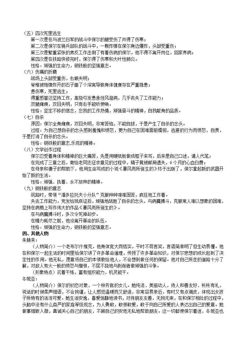 名著导读：《钢铁是怎样炼成的》3课时课件+教案+检测卷（原卷+答案版）03