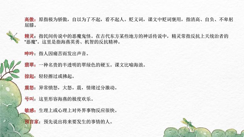 第4课《海燕》-2022-2023学年九年级语文下册同步精讲课件07