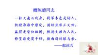 初中语文人教部编版九年级下册2* 梅岭三章教学ppt课件