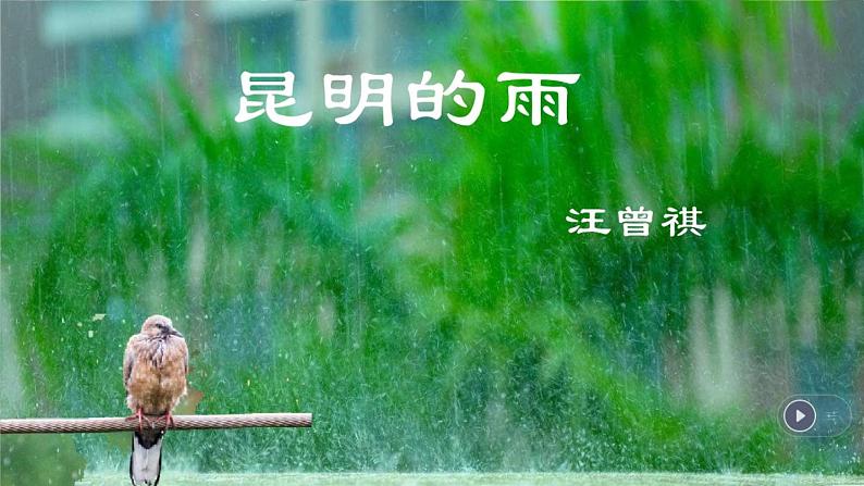 17 昆明的雨 课件01