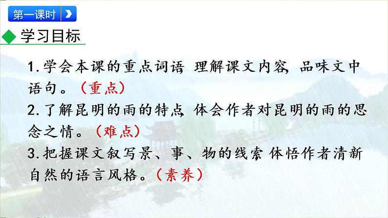 17 昆明的雨 课件02