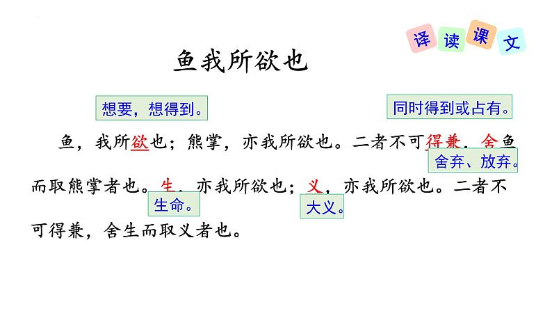 第9课 鱼我所欲也 课件08